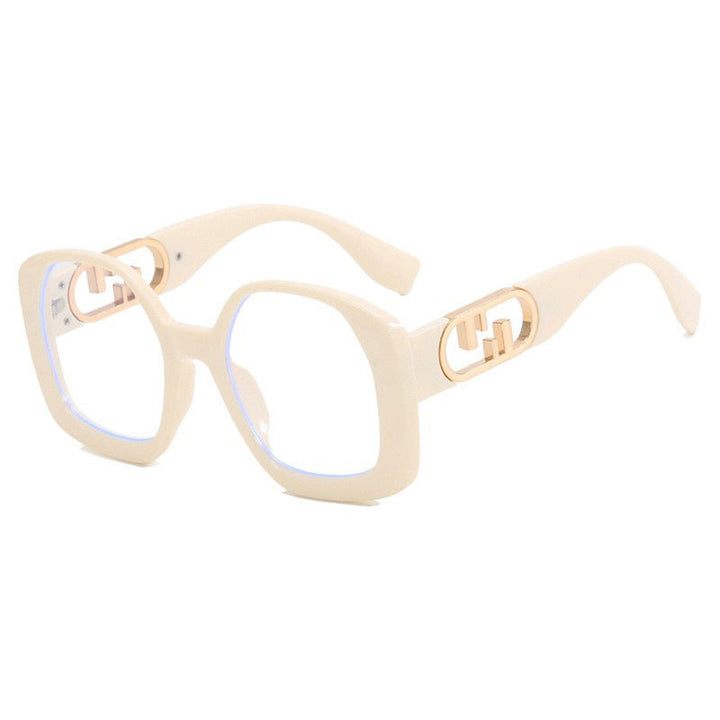 Women oversized sunglasses with extravagant geometric frame and elegant accents Kalsten