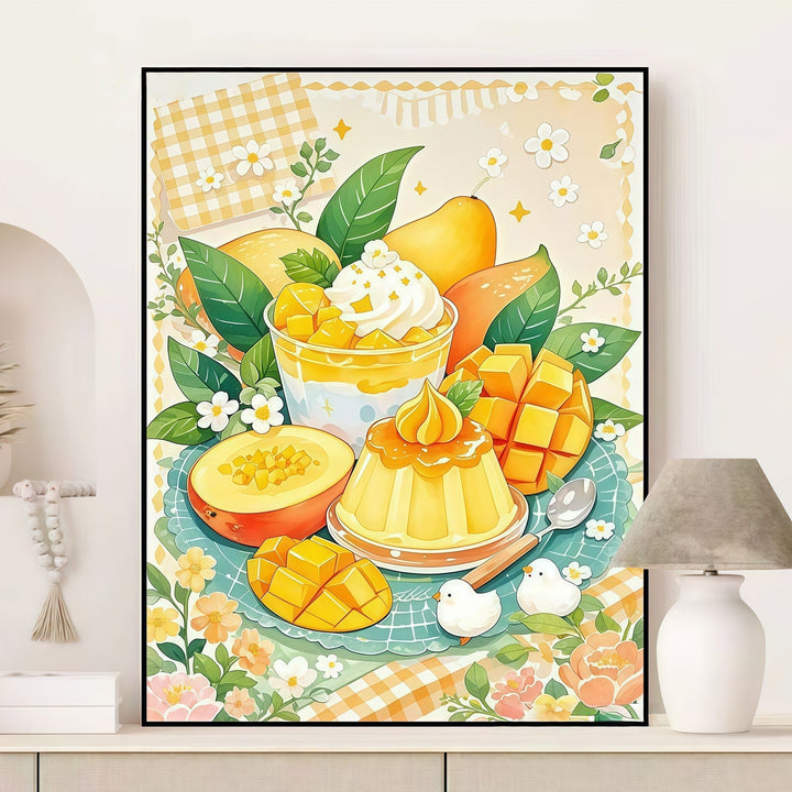 Fruity Dessert-Themed Canvas Art Print Kalsten