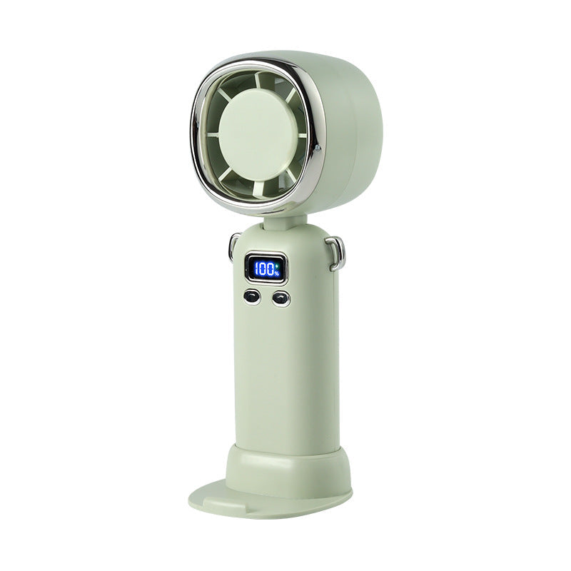 Women portable handheld fan with LCD display and powerful battery Kalsten