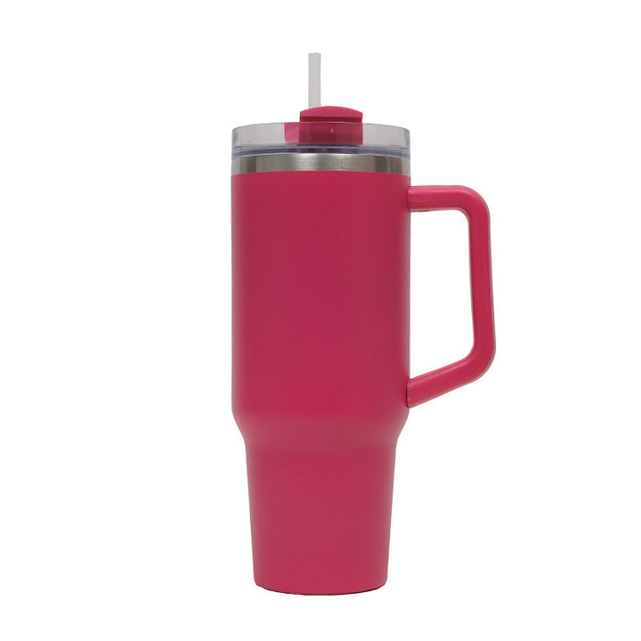 Women's Thermo Drinking Cup with Ergonomic Handle and Practical Straw Kalsten