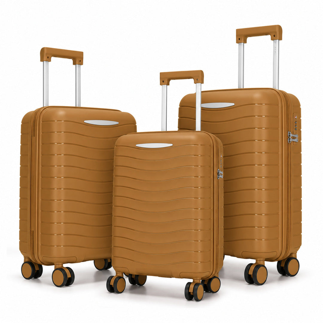 Hard Shell Suitcase Set with Innovative Pocket Organization Kalsten
