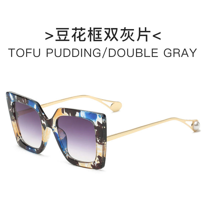 Ladies elegant sunglasses with geometric frame Kalsten