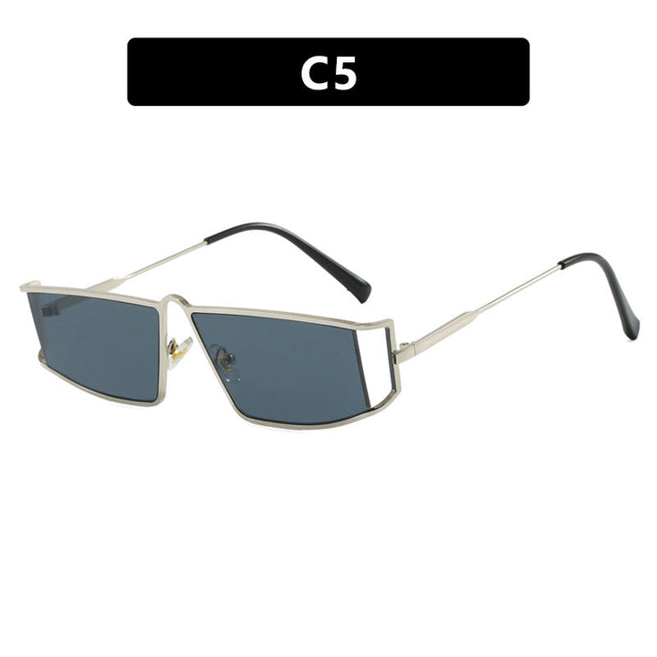 Ladies trendy sunglasses in a futuristic design with square lenses Kalsten