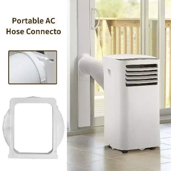 Unisex universal size universal window fan adapter with circular exhaust collar and quick release flange for portable air conditioners Kalsten