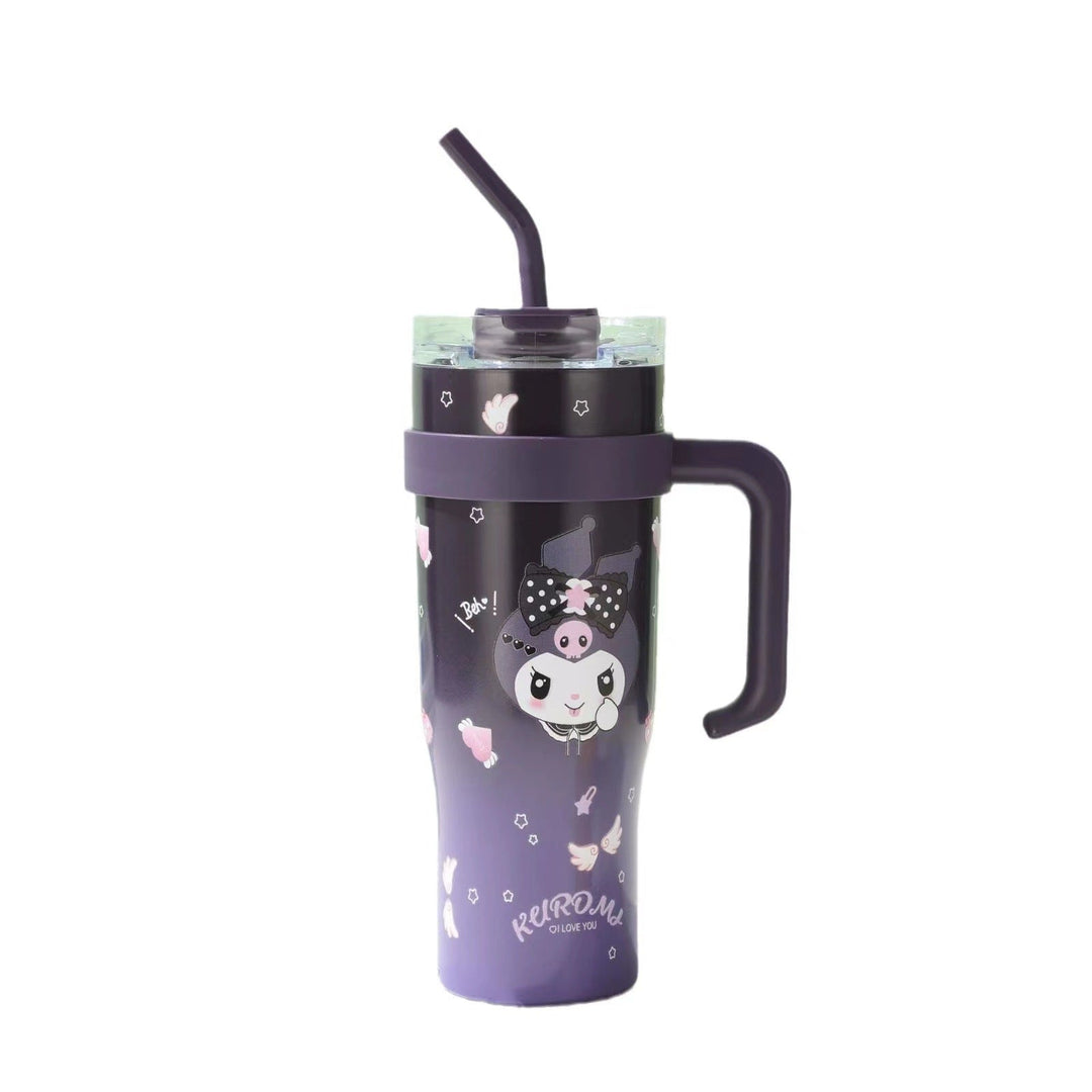 Women's plastic drinking cup with integrated straw Kalsten