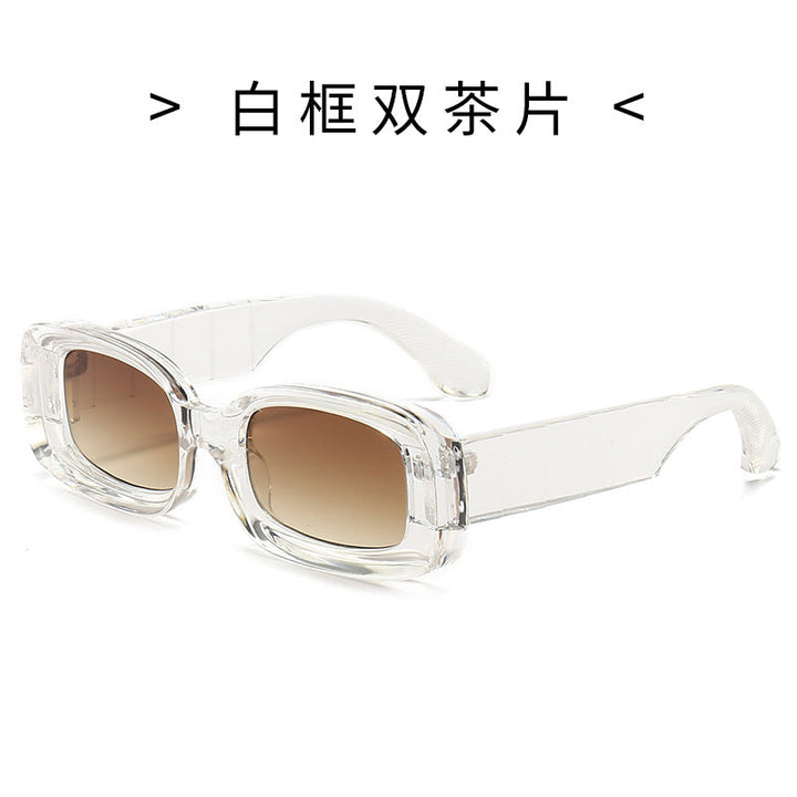 Women's Square Sunglasses with Transparent Frame Kalsten