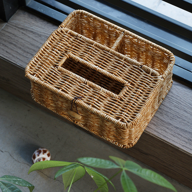 Handwoven Multi-Compartment Storage Caddy Kalsten