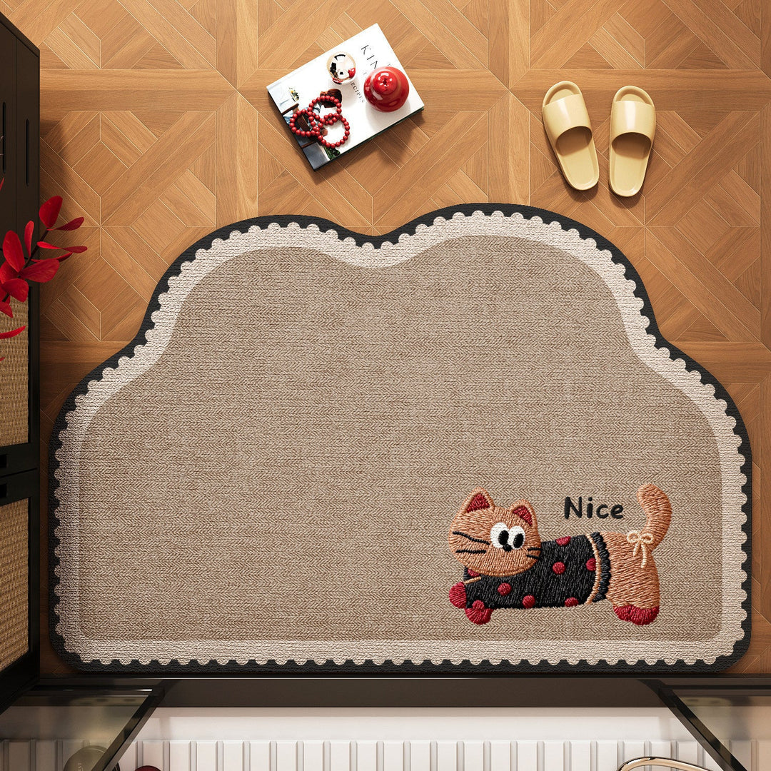 Cute Pet-Themed Bath Mat Kalsten
