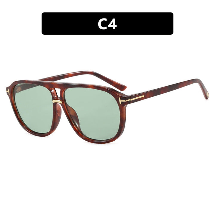 Women's square sunglasses with luxurious tortoiseshell pattern and polarized lenses Kalsten