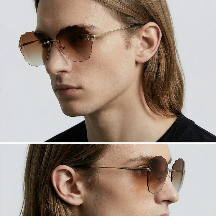 Ladies fashionable sunglasses in unique flower frame Kalsten