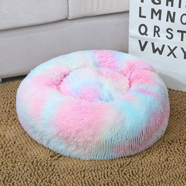 Women Round Plush Pet Bed Kalsten