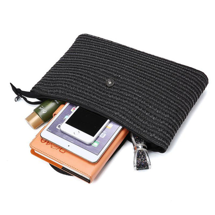 Elegant Clutch Bag with High-Quality Woven Structure Kalsten