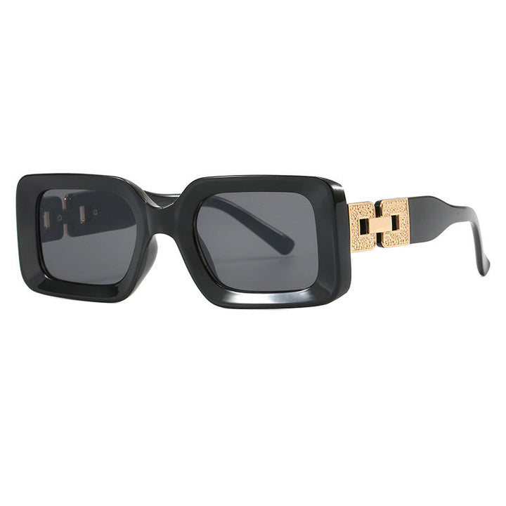 Women’s fashionable sunglasses in elegant square design with luxurious golden accents Kalsten