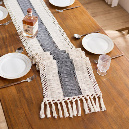 Elegant Knitted Table Runner