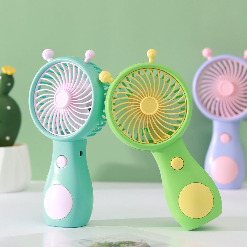 Unisex Mini Snail-Shaped USB Rechargeable Desk Fan Kalsten