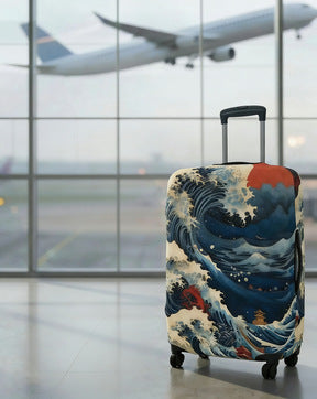 Unisex expandable suitcase cover with cat pattern, elastic protective material and zipper Kalsten