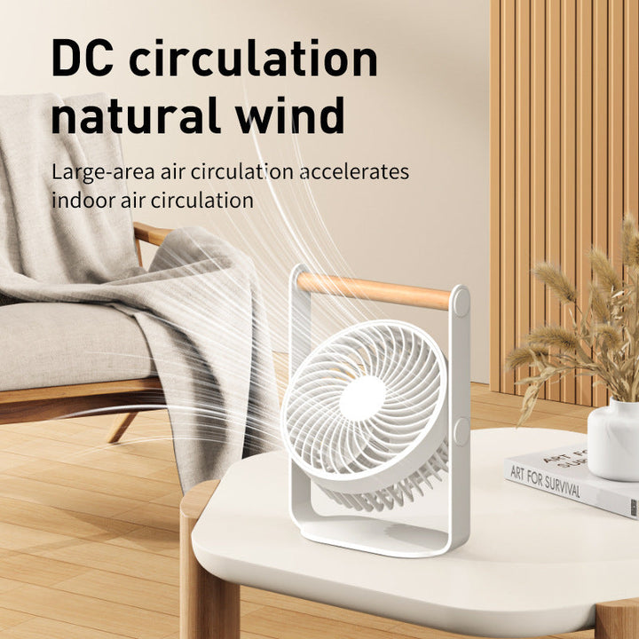 Women's portable design fan with wooden handle Kalsten