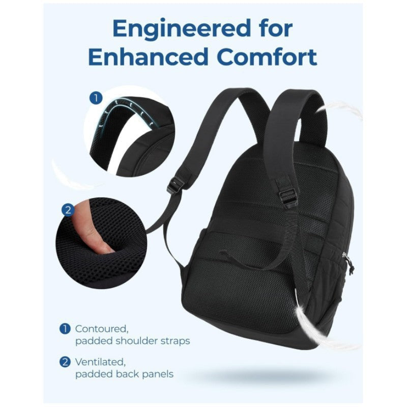 Unisex spacious backpack with insulated compartments and ergonomic carrying system Kalsten