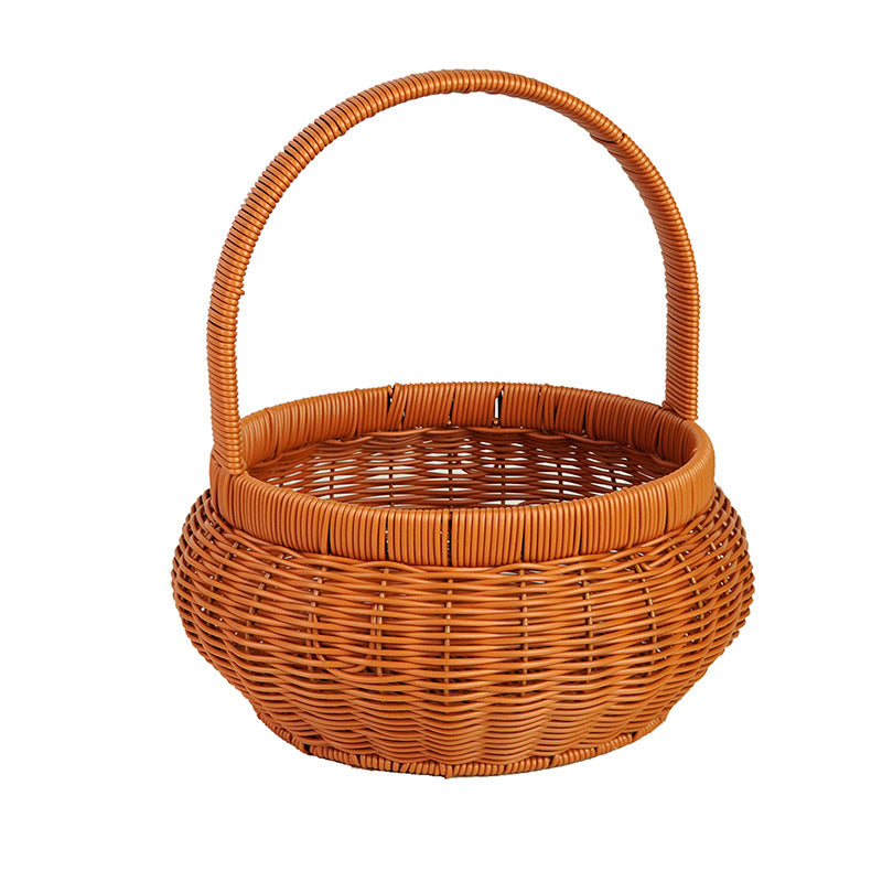 Women Handcrafted Storage Basket with Carrying Handle Kalsten