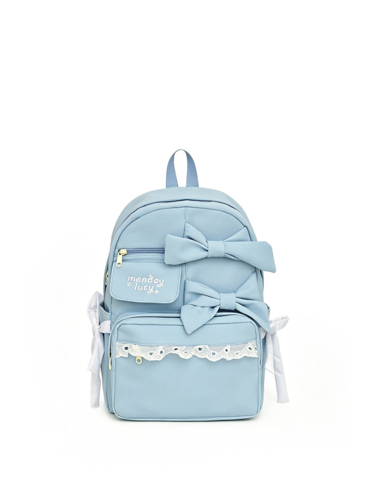 Cute Bow-Accent School Backpack Kalsten