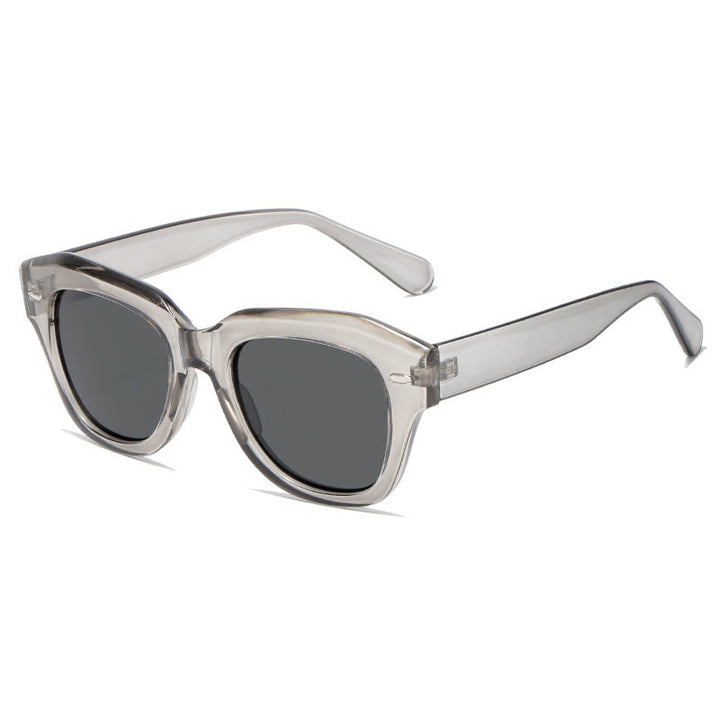 Women stylish sunglasses in modern design with transparent frame Kalsten