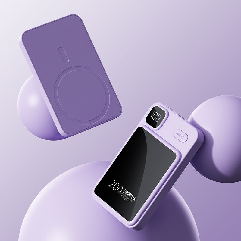 Portable power bank with inductive charging technology and digital display Kalsten