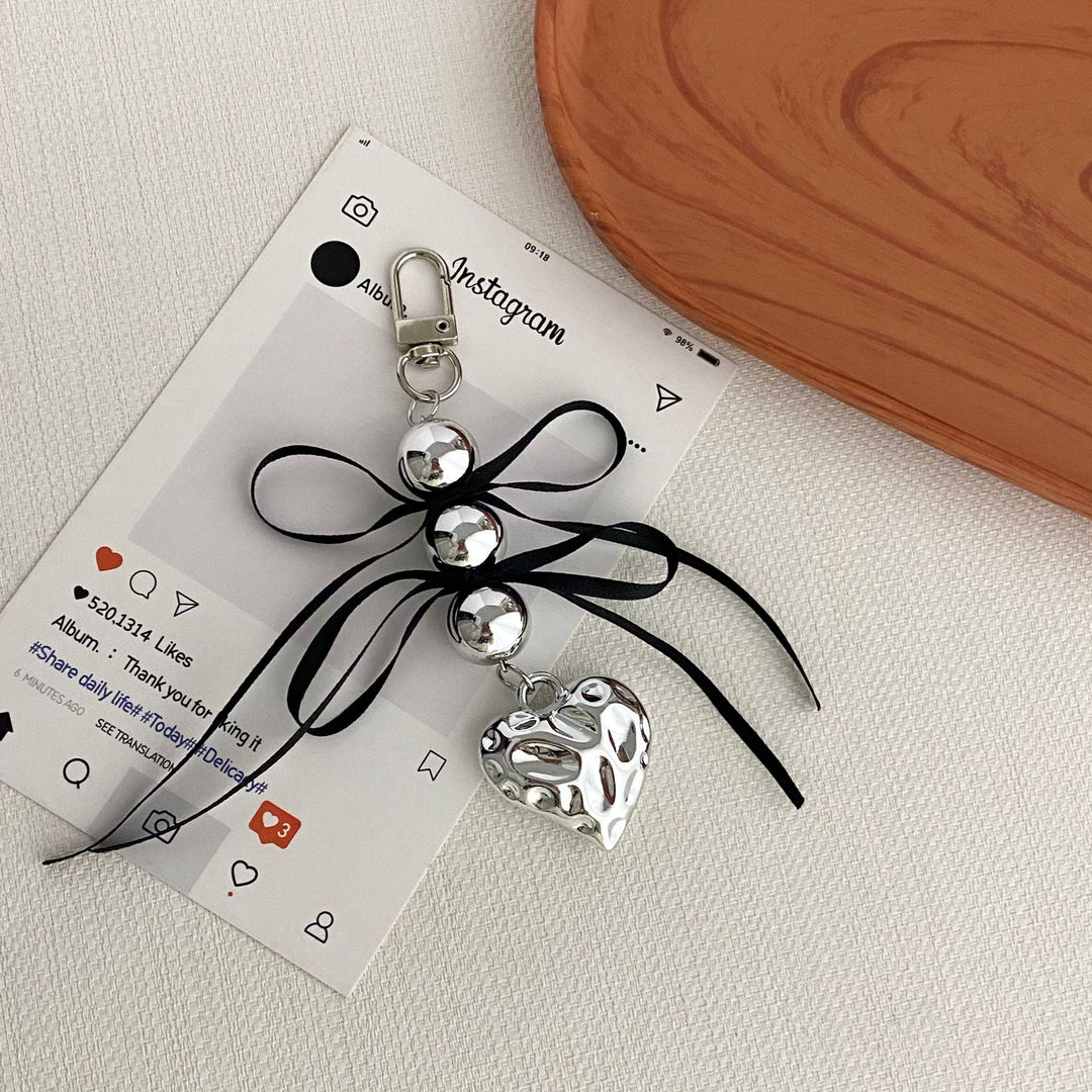 Heart-Embellished Keychain Kalsten