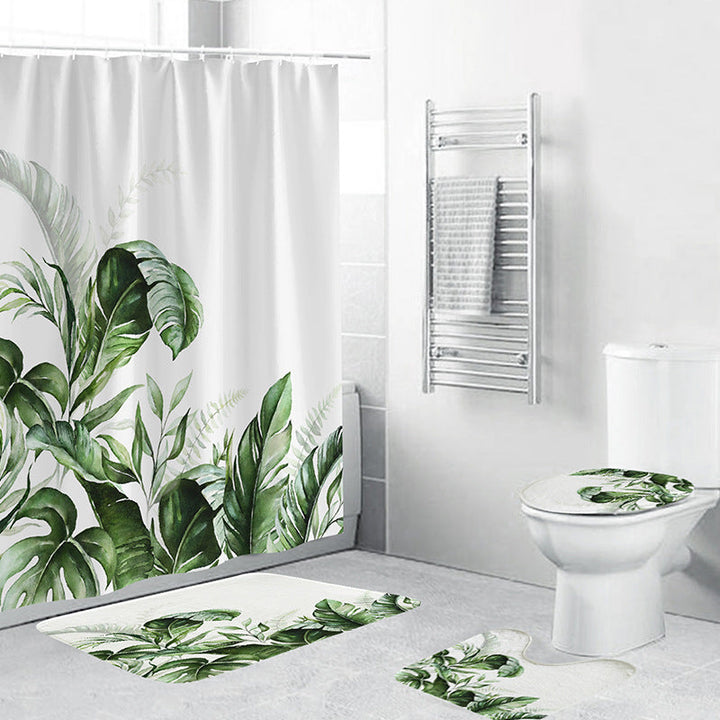 Tropical Plant Bathroom Set Kalsten