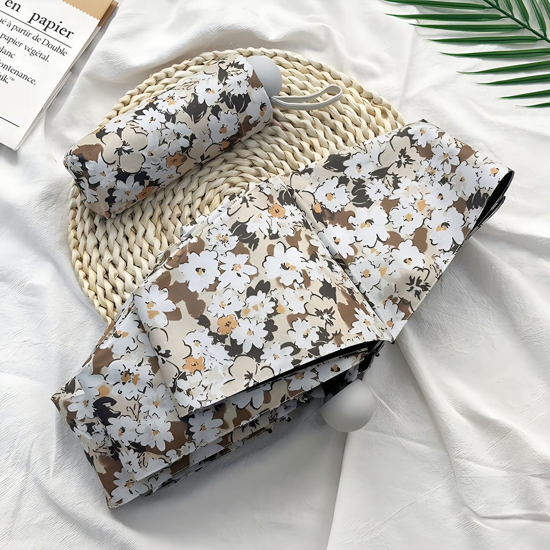 Ladies Folding Umbrella with Elegant Floral Pattern Kalsten