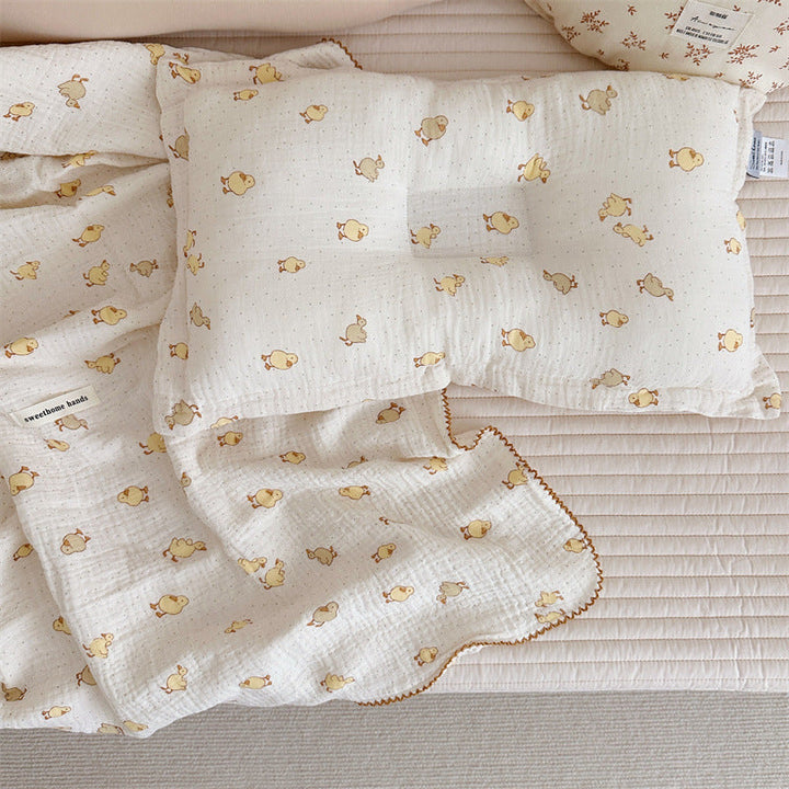Unisex Mull blanket with cute bear design Kalsten