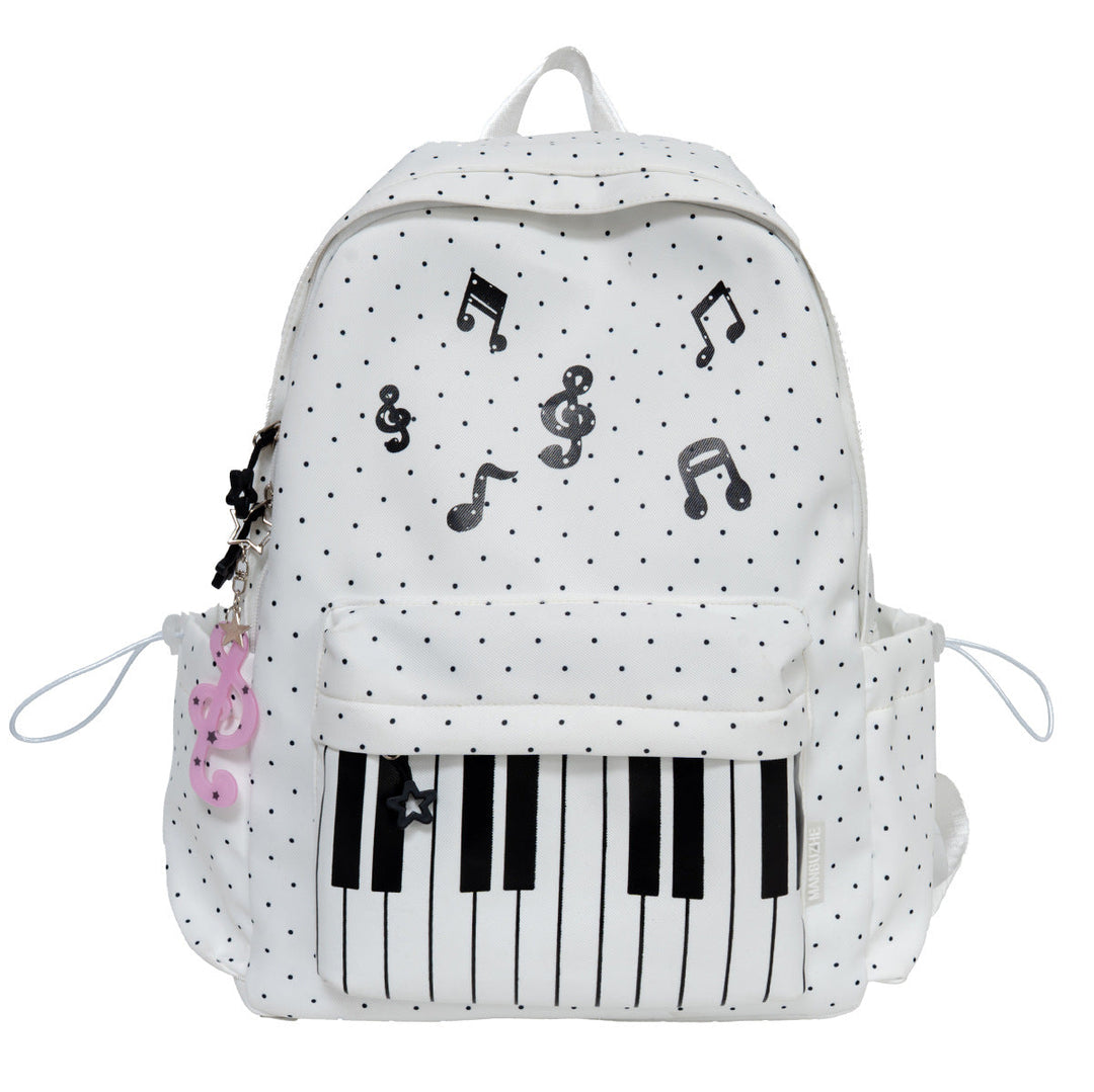 Musical-Themed Casual School Backpack Kalsten