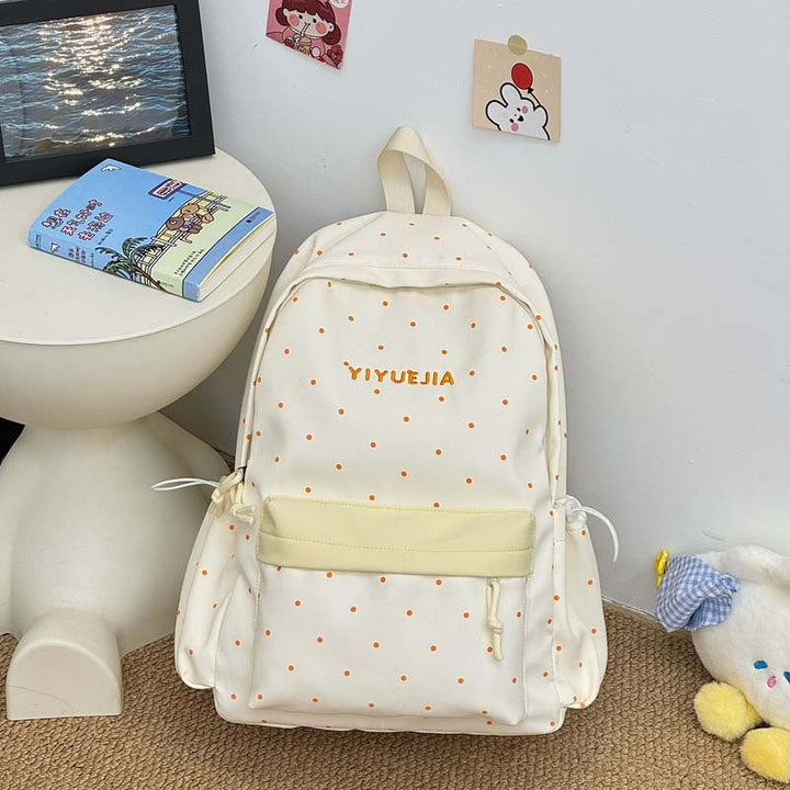Casual Polka Dot Backpack Kalsten