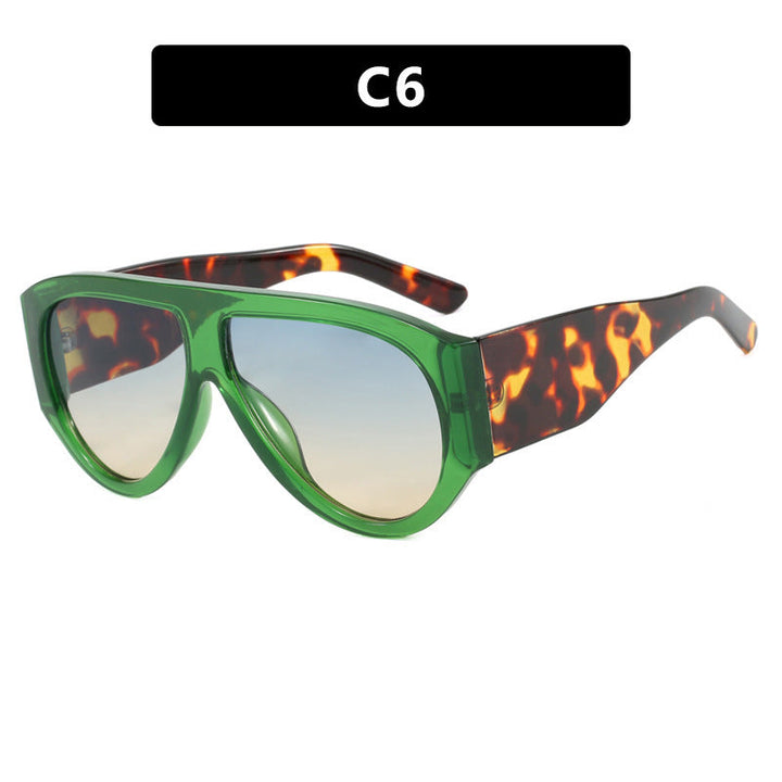 Women extravagant oversized sunglasses with angled frame Kalsten
