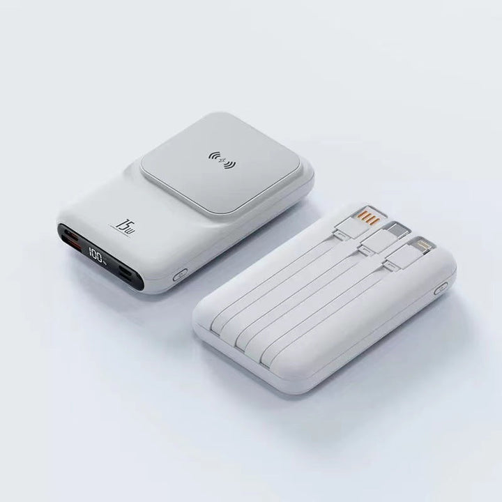 Portable Wireless Charger with Integrated Multi-Charging Station Kalsten