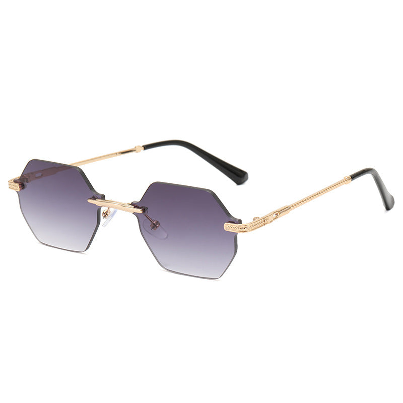 Women's hexagonal designer sunglasses with high-quality metal frame Kalsten
