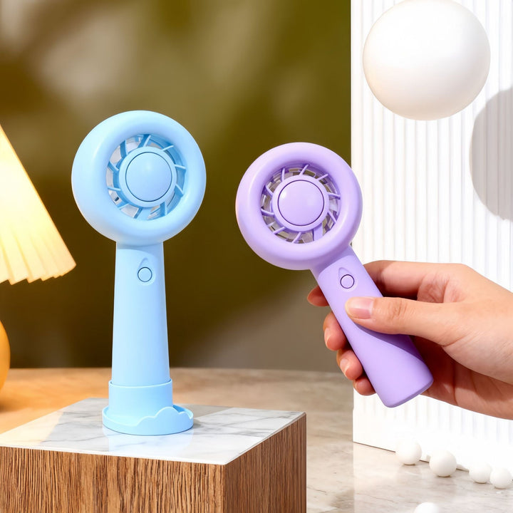 Ladies portable hand fan with gentle airflow and USB charging function Kalsten