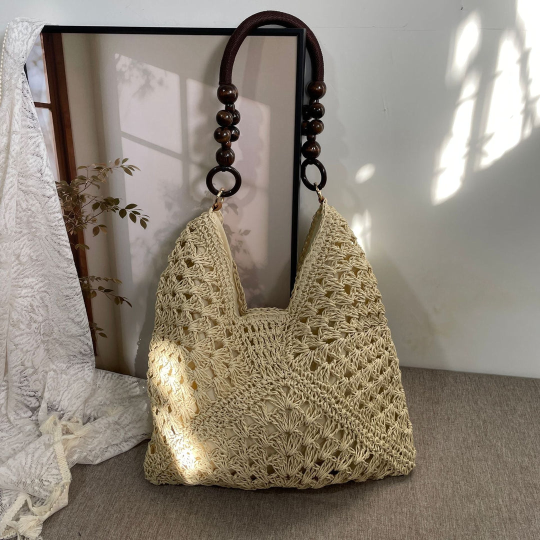 Hand-knotted Tote Bag in Boho Style Kalsten