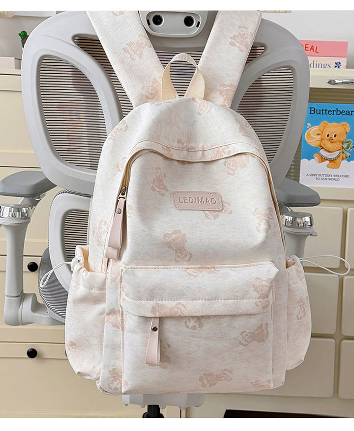 Cartoon Character Design School Backpack