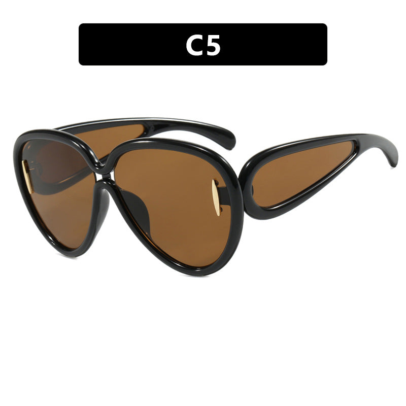 Women extravagant sunglasses in creative design Kalsten
