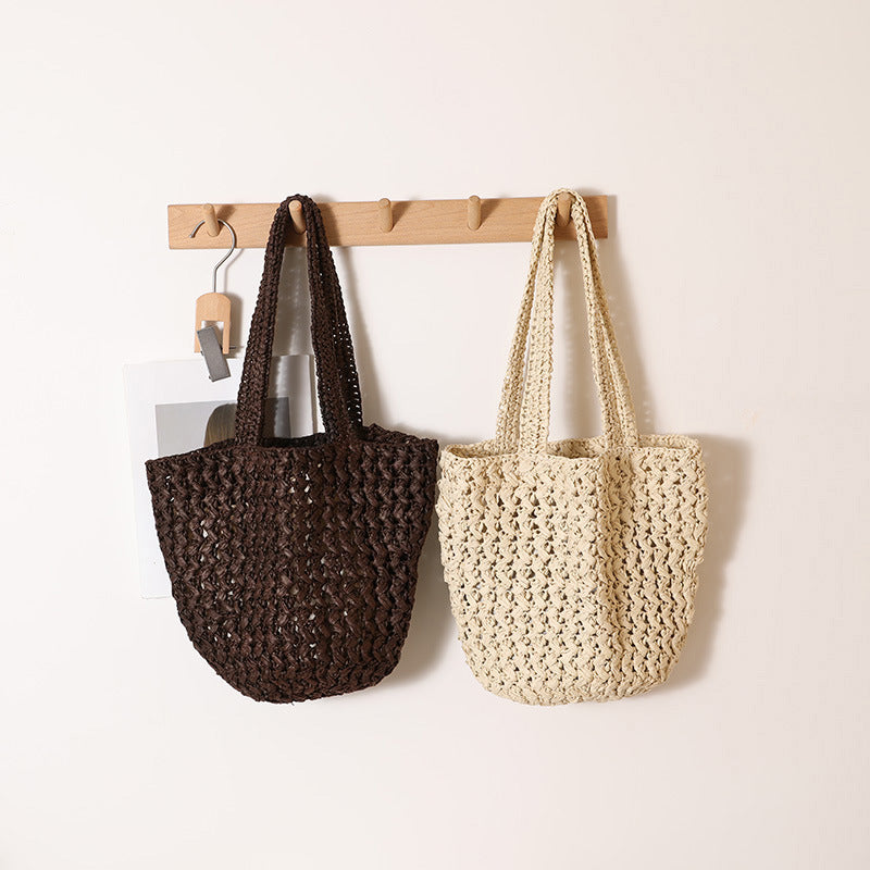Braided Bast Crossbody Bag with Generous Interior Capacity Kalsten