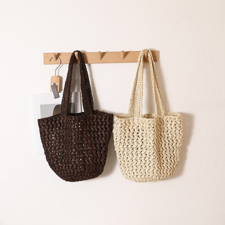 Braided Bast Crossbody Bag with Generous Interior Capacity Kalsten