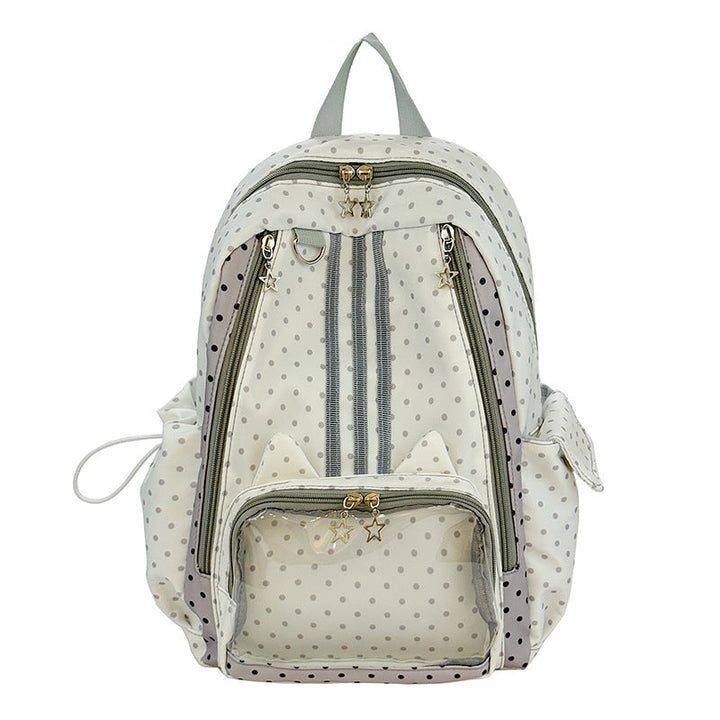 Playful Polka Dot School Backpack kalsten