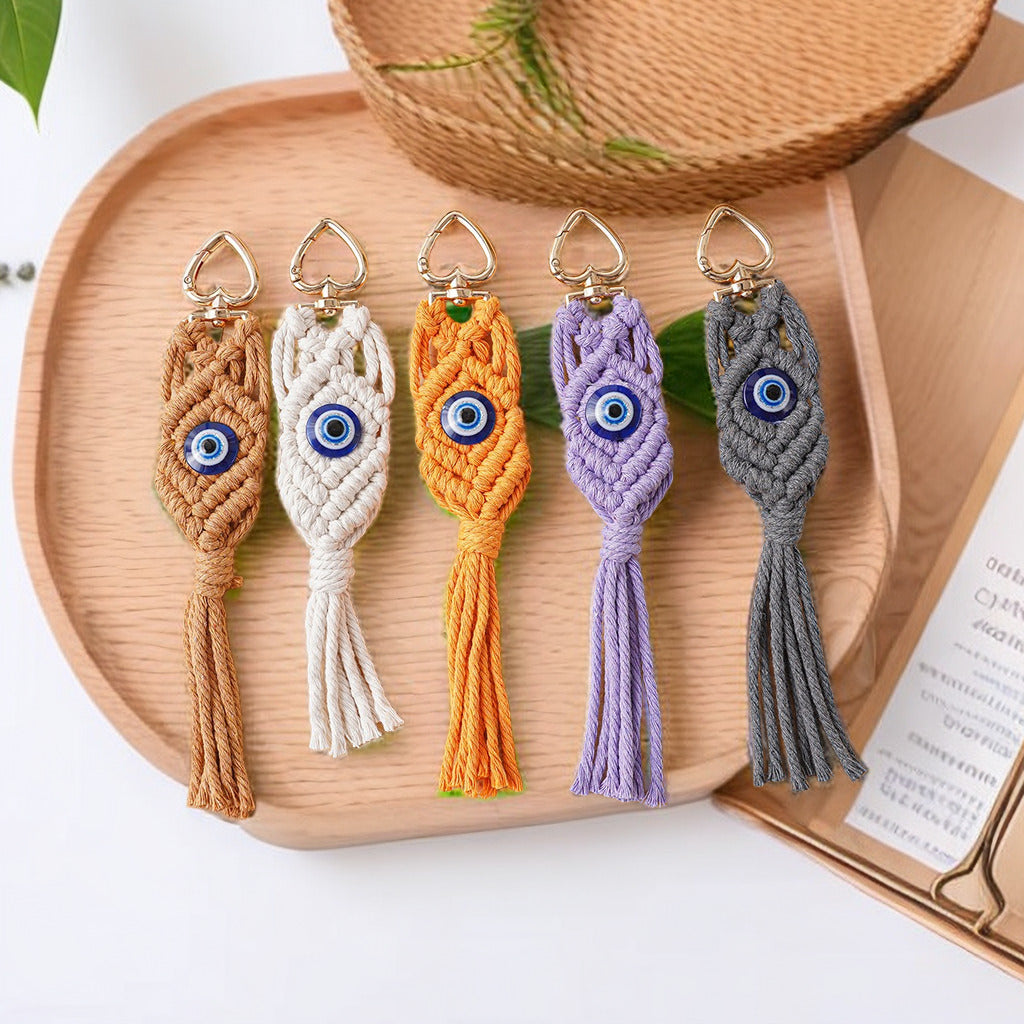 Decorative Macrame Keychain Holder Acalora