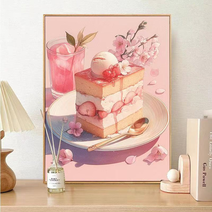 Gourmet Dessert-Themed Canvas Wall Art Kalsten