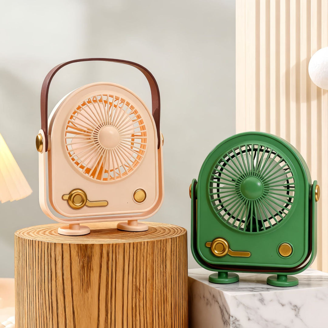 Ladies Portable Table Fan in Retro Design Kalsten