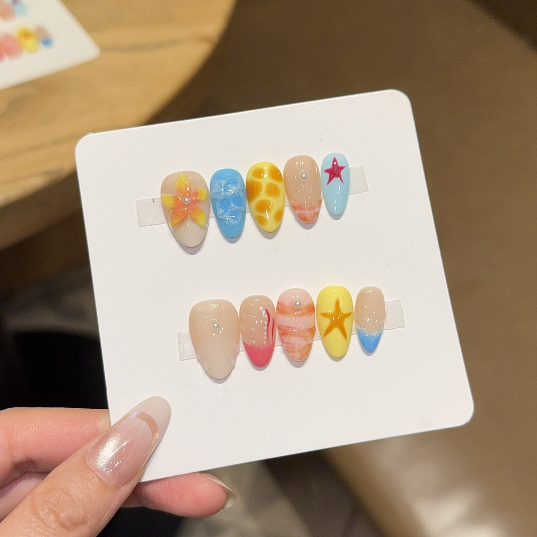 Creative Art Nails with Colorful Designs Kalsten