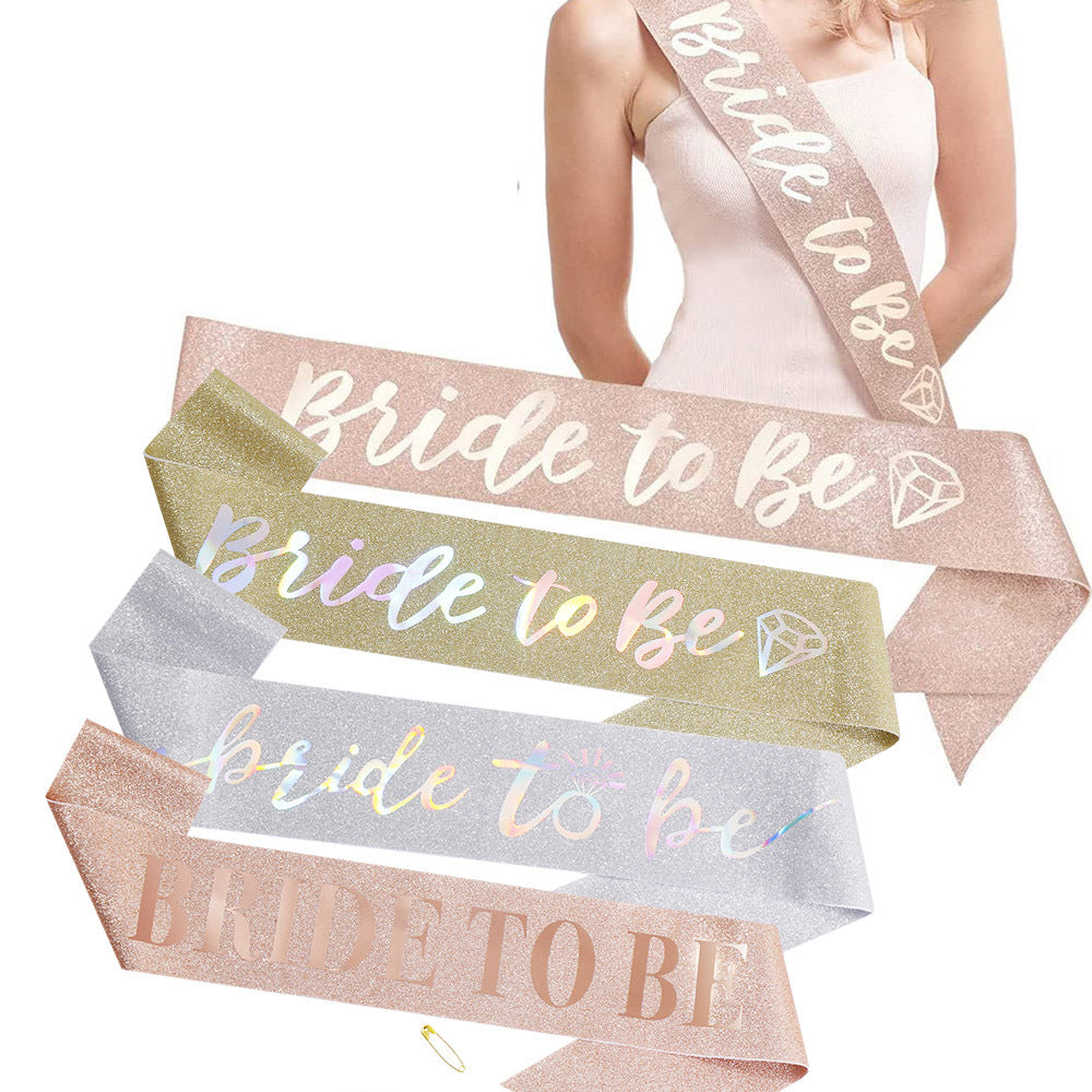 Ladies Glittering Bride Sash Kalsten