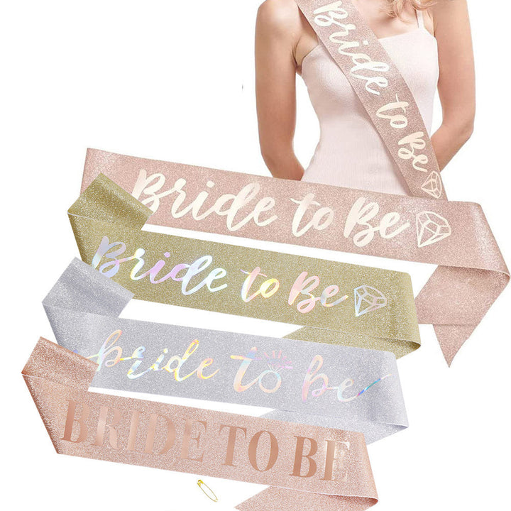 Ladies Glittering Bride Sash Kalsten