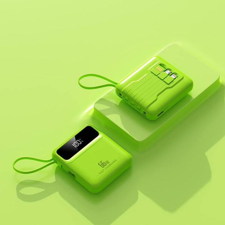 Compact power bank with fast charging function and digital charging status Kalsten
