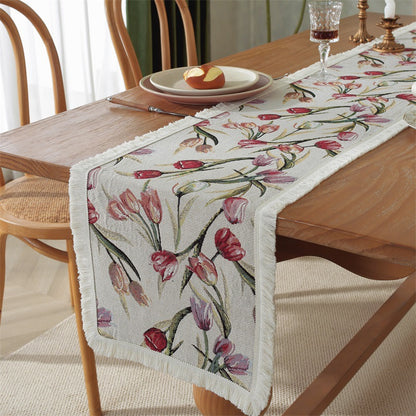 Decorative Floral Pattern Table Runner
